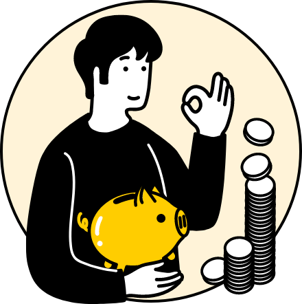 保険の特徴 ポイントイラスト