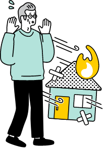 医院・住まい・たてものの保険のイメージ