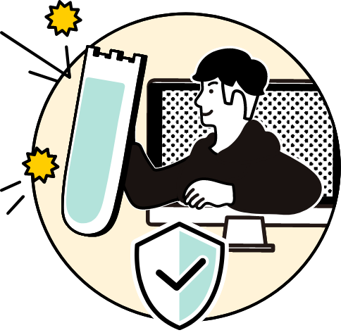 保険の特徴 ポイントイラスト