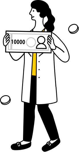 働けなくなったときの収入を補う保険のイメージイラスト