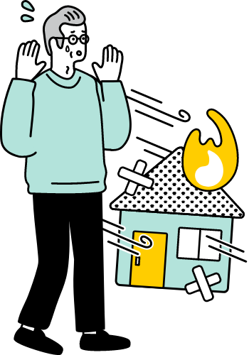 病院・住まい・たてものの保険のイメージ